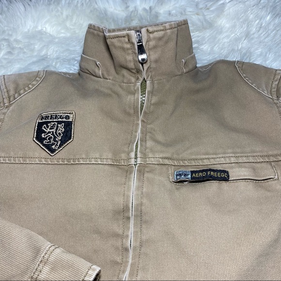 RARE FJC FREEGO Div Aero Corduroy Jacket Boy’s Large. - Picture 6 of 12